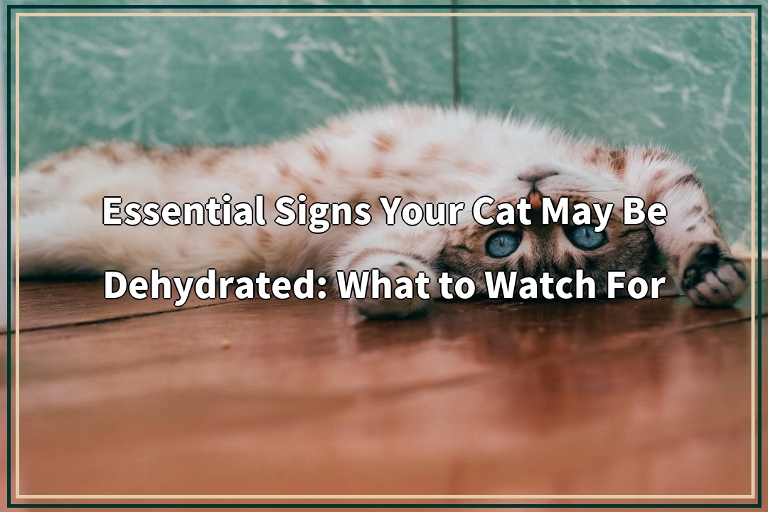 Essential Signs Your Cat May Be Dehydrated: What to Watch For